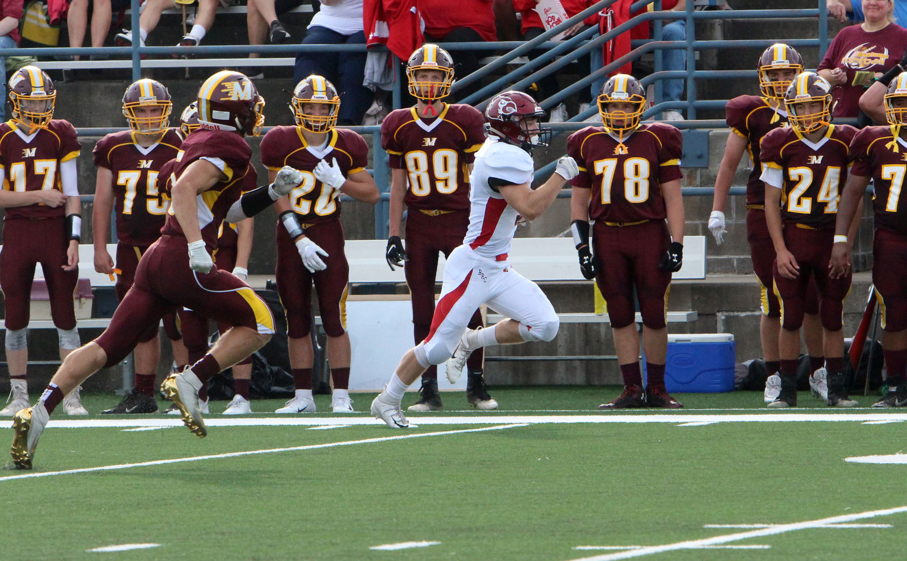 Chi-Hi football at Menomonie 8-31-18